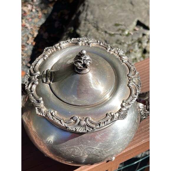 Ascot Sheffield Design Reproduction by Community Silverplate Coffee Tea Pot 7" - Picture 9 of 12